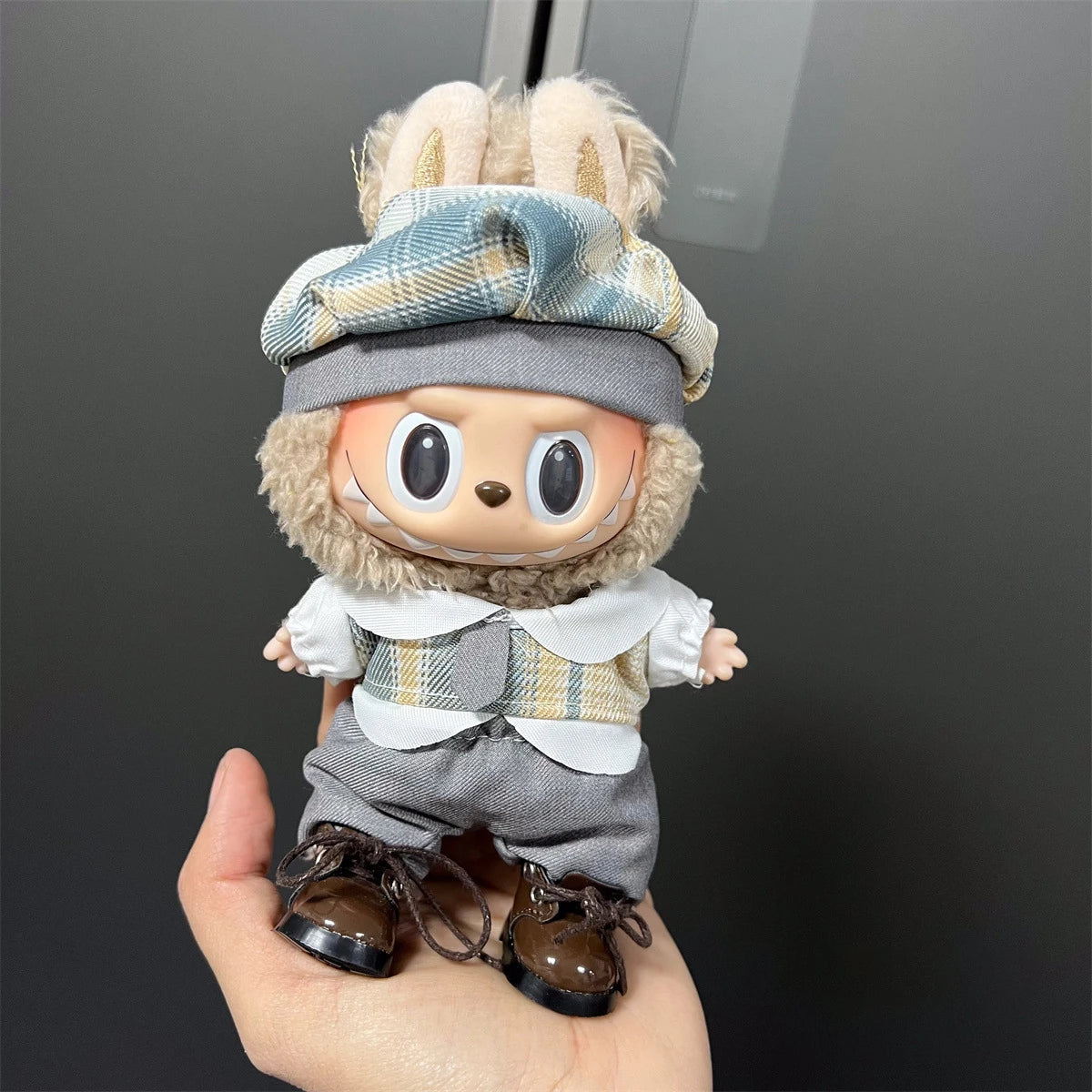3v Labubu PopMart Original Luxury Labubu Clothes and Doll Outfit with Mini Monster Doll Accessories Blind Box Authentic