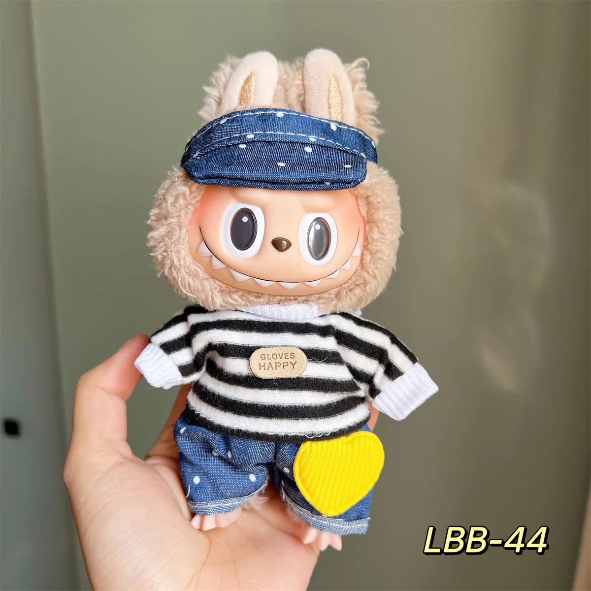 3v Labubu PopMart Original Luxury Labubu Clothes and Doll Outfit with Mini Monster Doll Accessories Blind Box Authentic