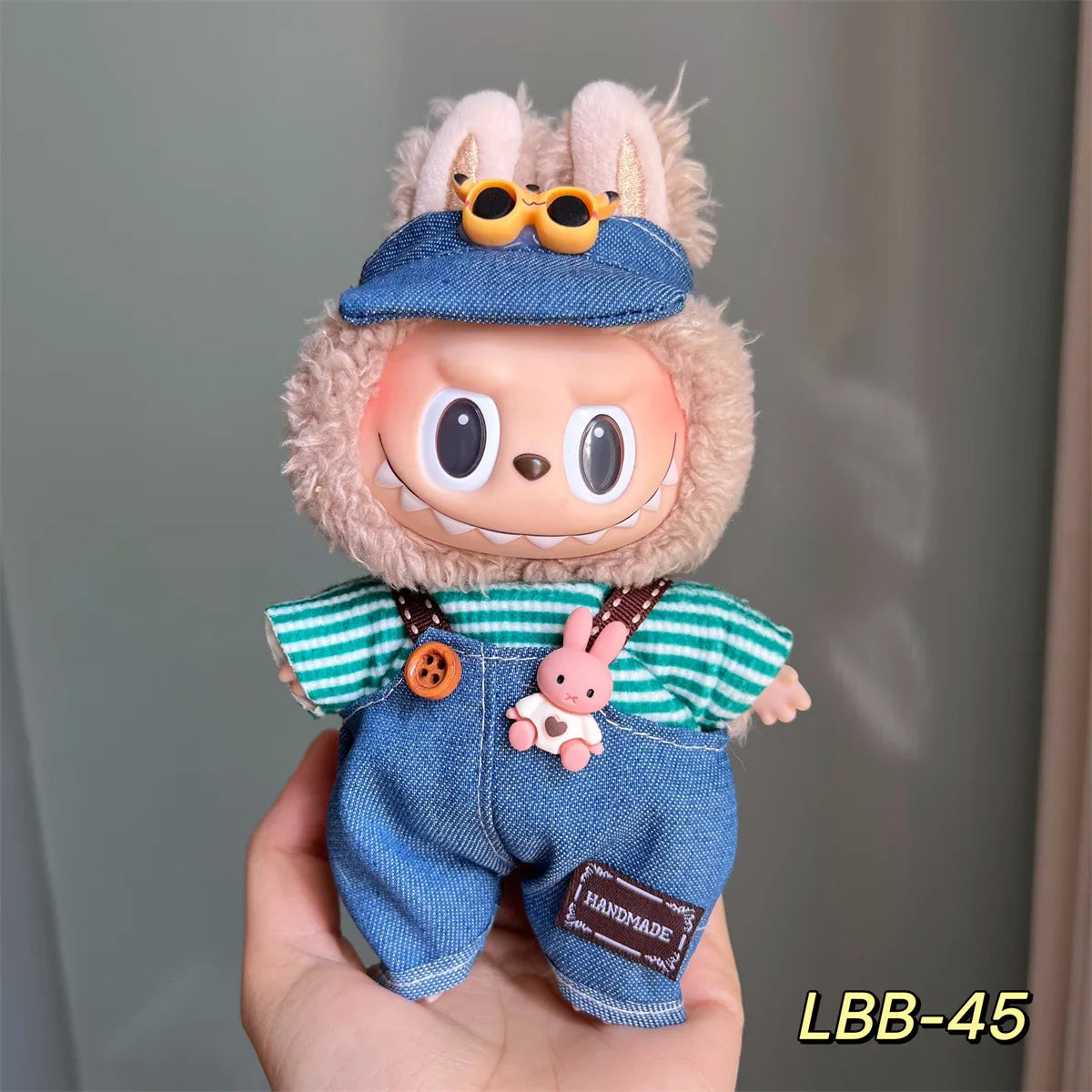 3v Labubu PopMart Original Luxury Labubu Clothes and Doll Outfit with Mini Monster Doll Accessories Blind Box Authentic