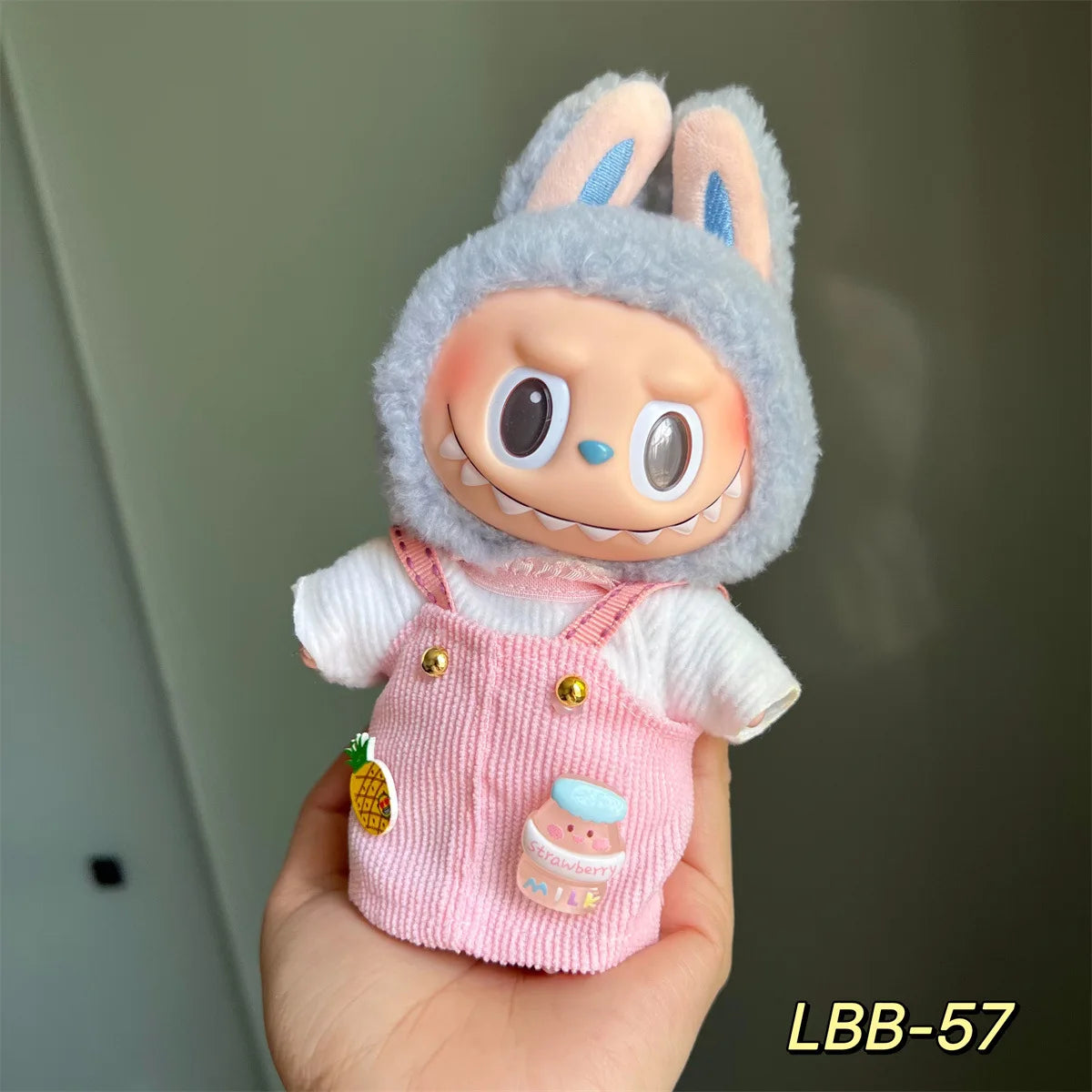 3v Labubu PopMart Original Luxury Labubu Clothes and Doll Outfit with Mini Monster Doll Accessories Blind Box Authentic