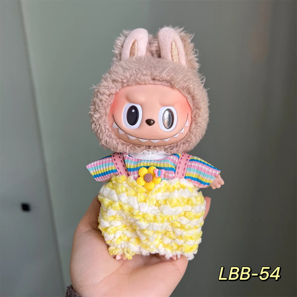 3v Labubu PopMart Original Luxury Labubu Clothes and Doll Outfit with Mini Monster Doll Accessories Blind Box Authentic
