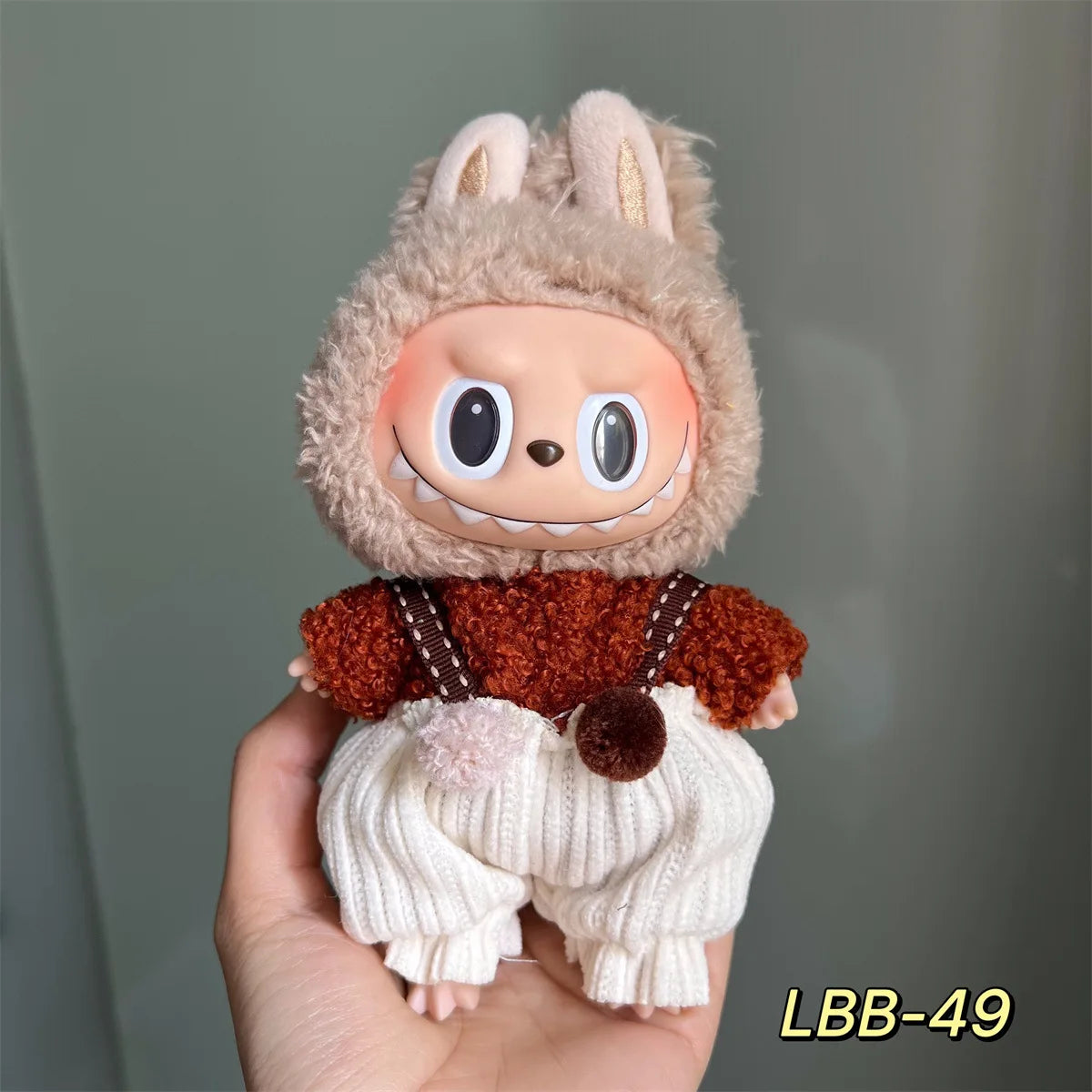 3v Labubu PopMart Original Luxury Labubu Clothes and Doll Outfit with Mini Monster Doll Accessories Blind Box Authentic