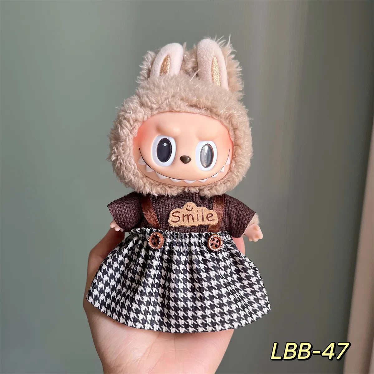 3v Labubu PopMart Original Luxury Labubu Clothes and Doll Outfit with Mini Monster Doll Accessories Blind Box Authentic
