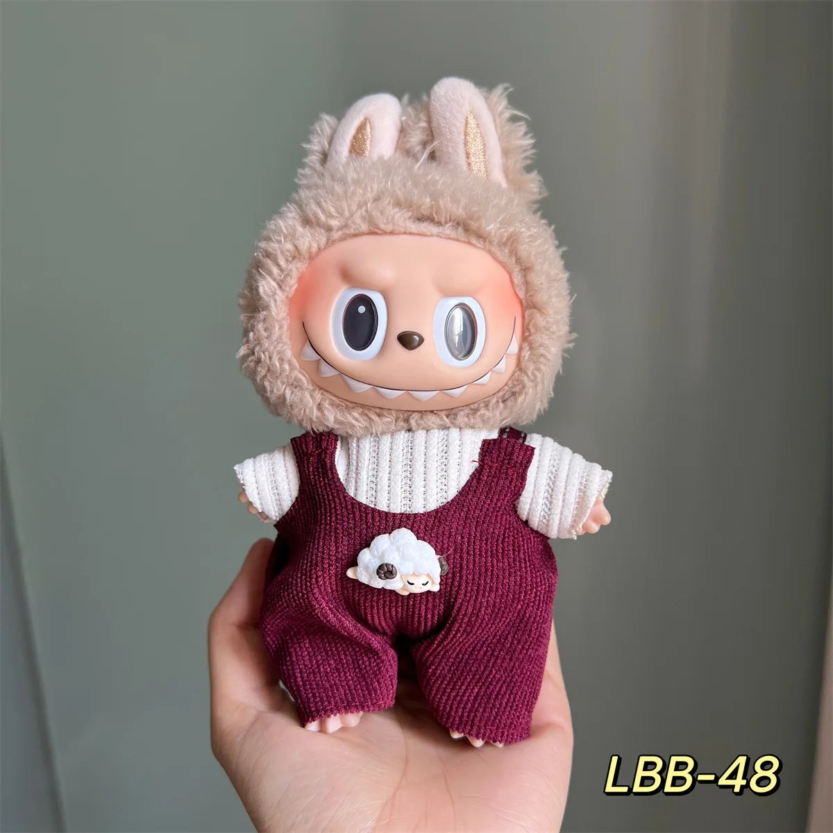 3v Labubu PopMart Original Luxury Labubu Clothes and Doll Outfit with Mini Monster Doll Accessories Blind Box Authentic