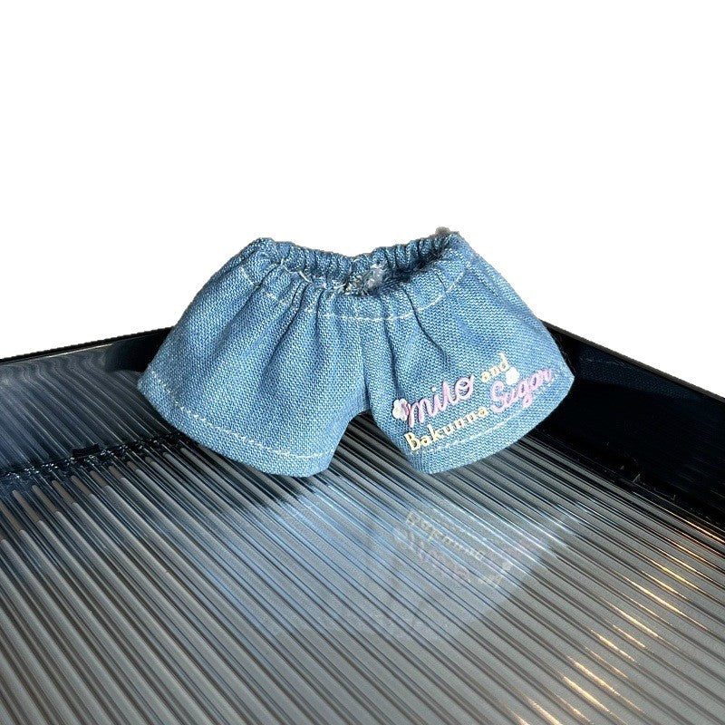 Labubu Labu Macaron Clothes Replacement Pack Vinyl Plush Keychain Baby Clothes Blue