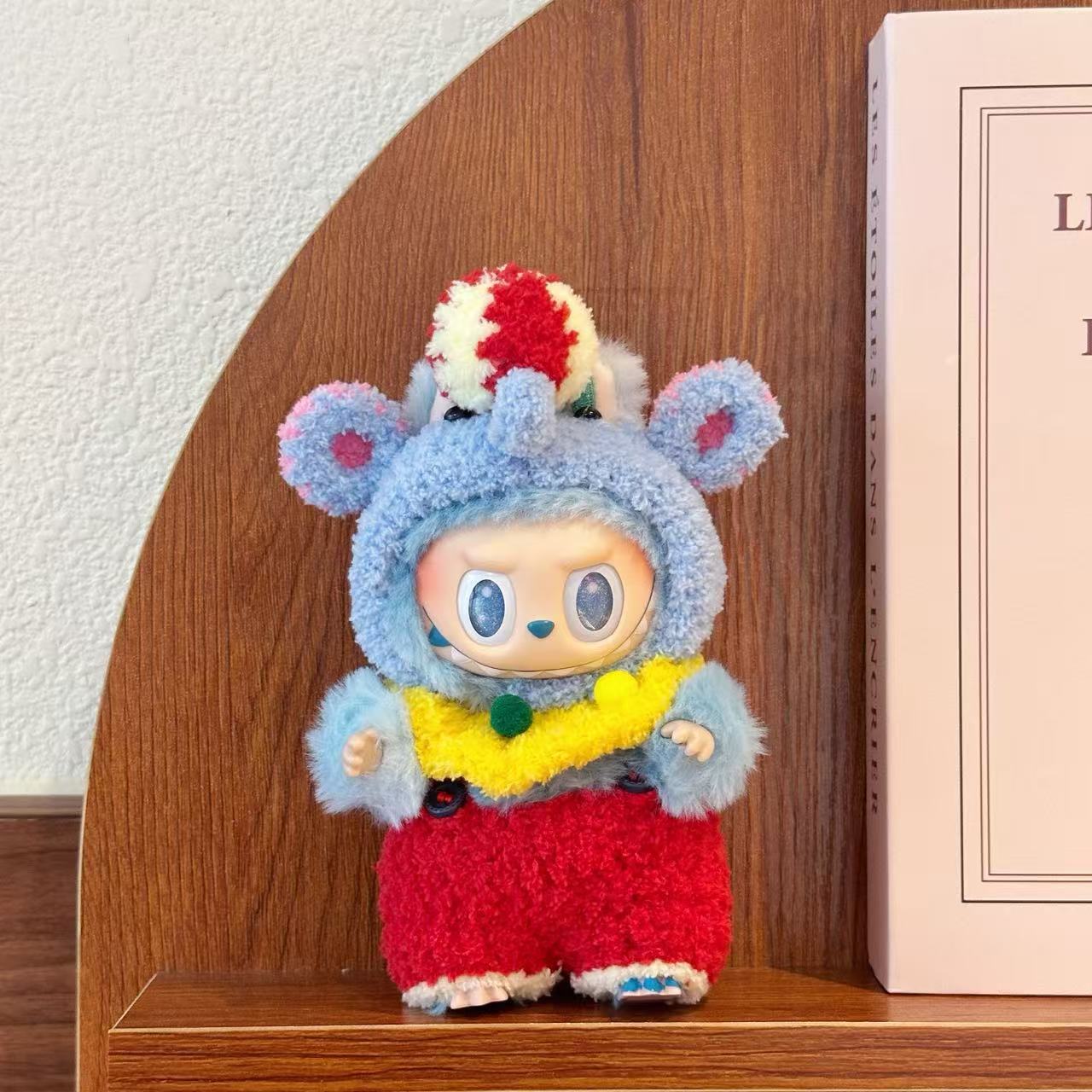 17CM Labubu baby clothes LABUBU handmade crochet clothes first generation second generation third generation can wear handmade baby clothes set