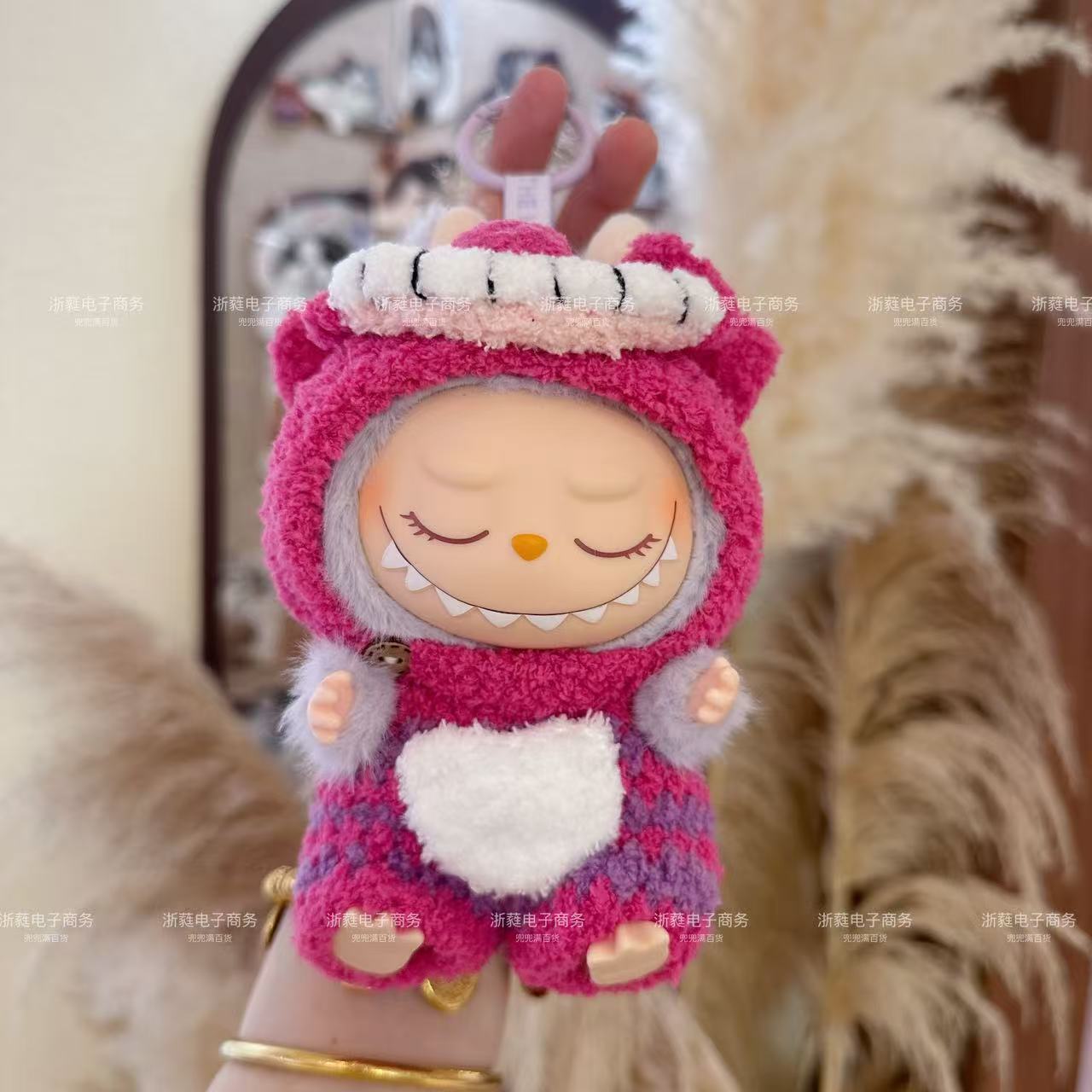 17CM Labubu baby clothes LABUBU handmade crochet clothes first generation second generation third generation can wear handmade baby clothes set