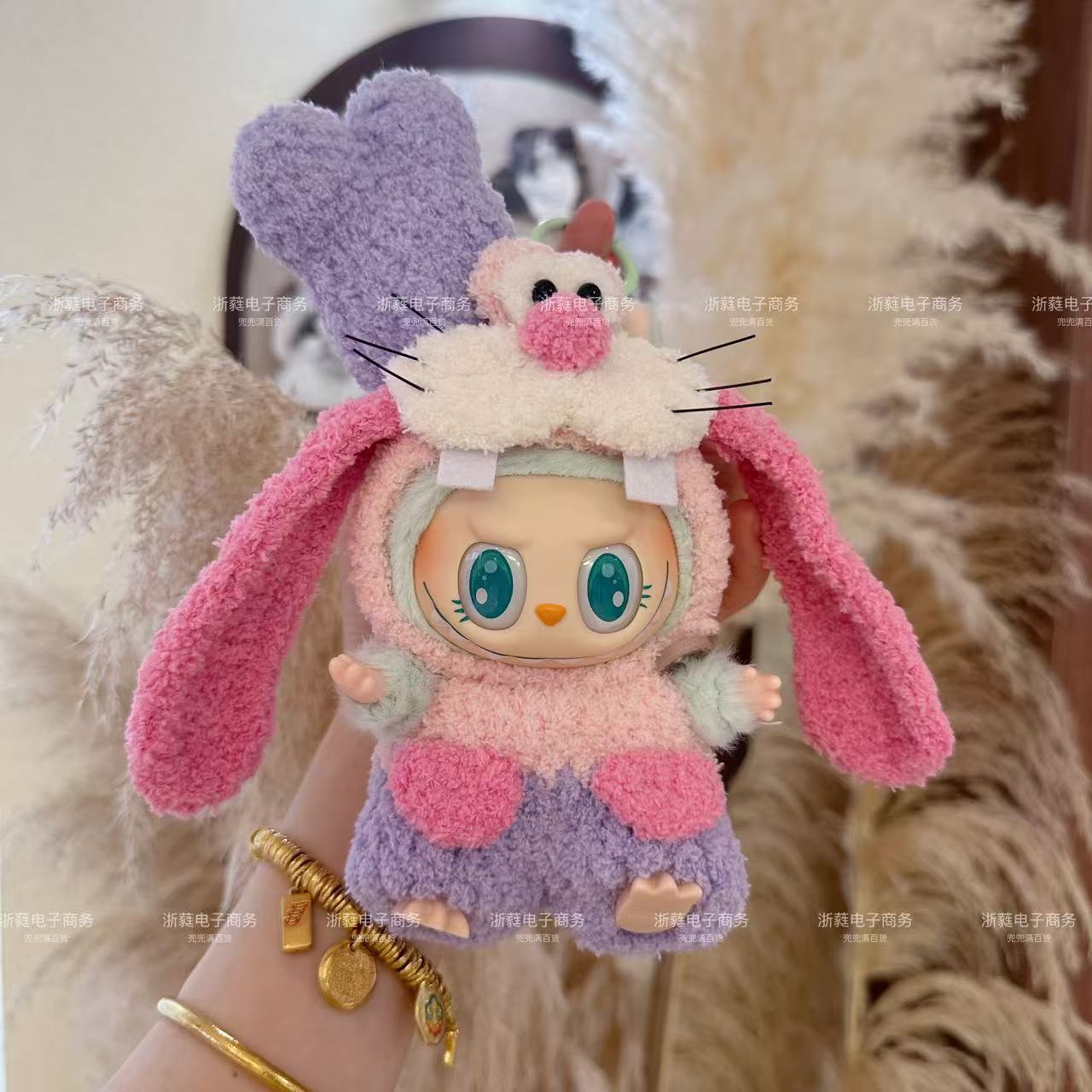 17CM Labubu baby clothes LABUBU handmade crochet clothes first generation second generation third generation can wear handmade baby clothes set