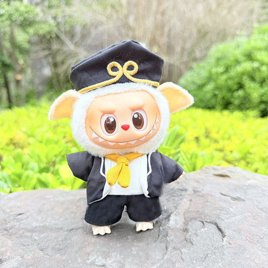 Labubu clothes pendant Labubu sitting party baby clothes Tang monk eight precepts suit