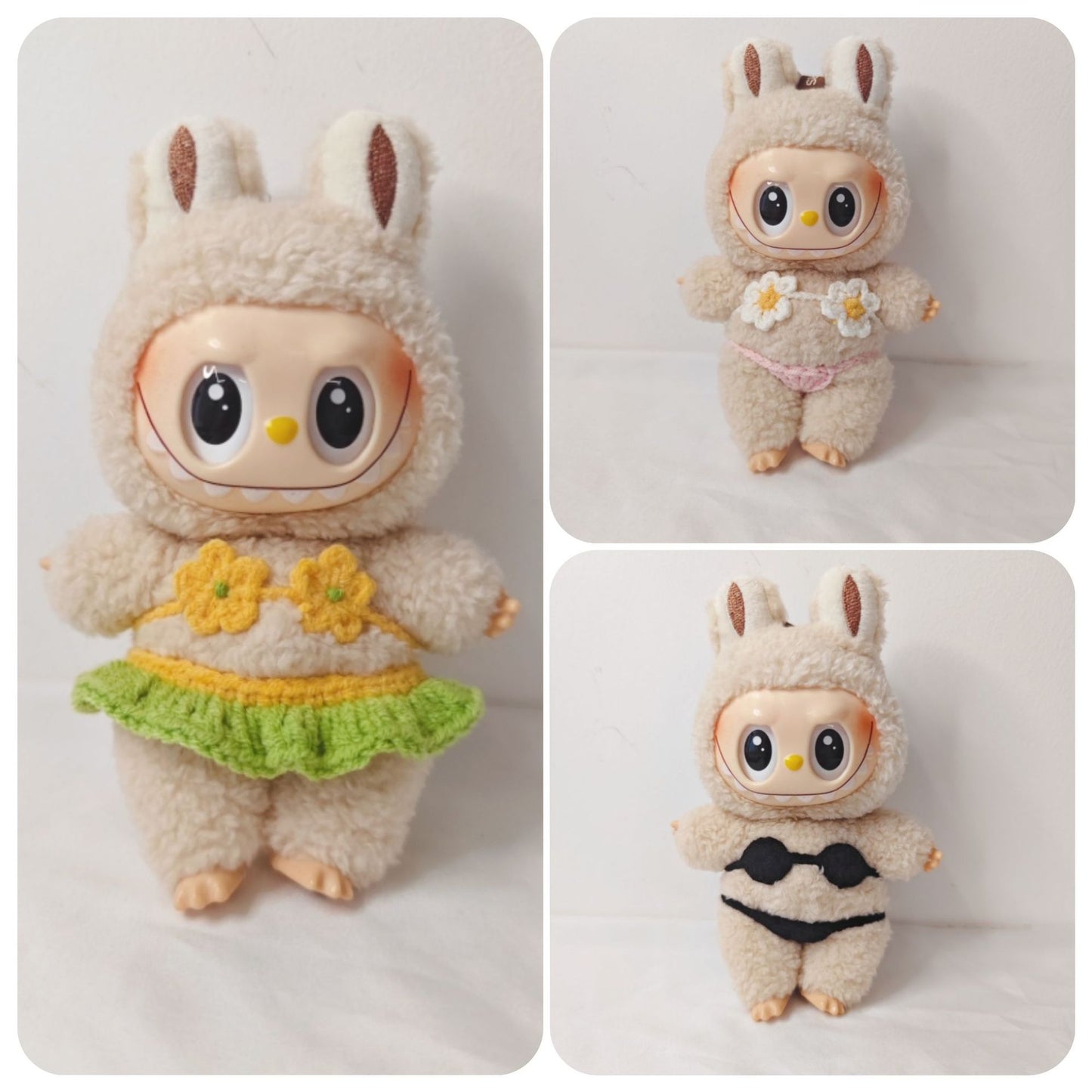 New product hand-crocheted POP MART Labubu baby clothes are suitable for cute factory direct sales wholesale