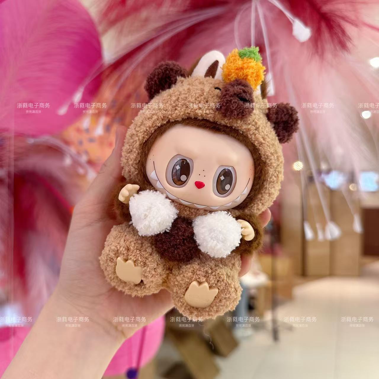 17CM Labubu baby clothes LABUBU handmade crochet clothes first generation second generation third generation can wear handmade baby clothes set