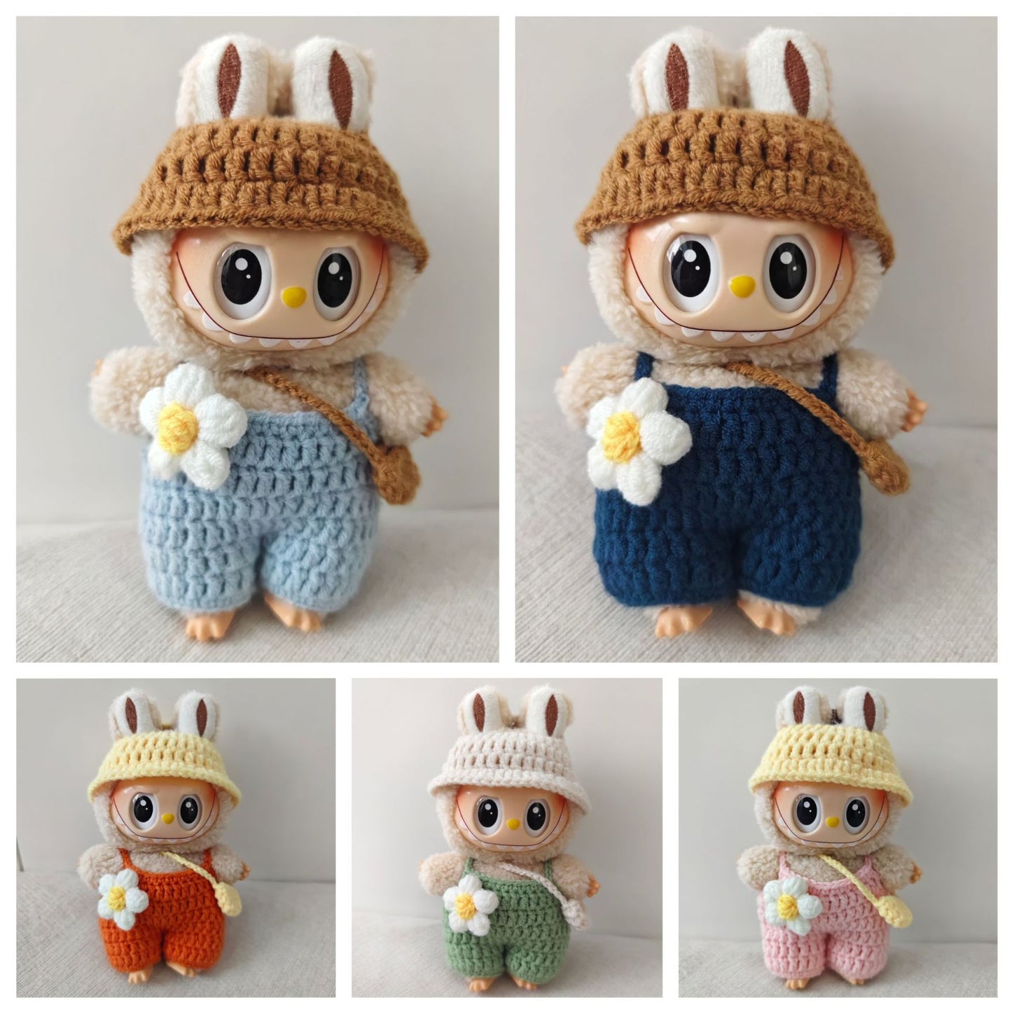 New product hand-crocheted POP MART Labubu baby clothes are suitable for cute factory direct sales wholesale