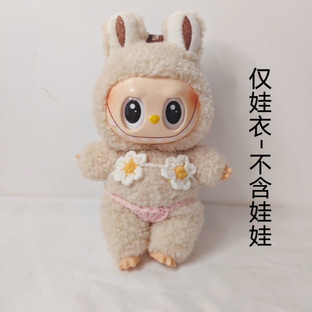 New product hand-crocheted POP MART Labubu baby clothes are suitable for cute factory direct sales wholesale