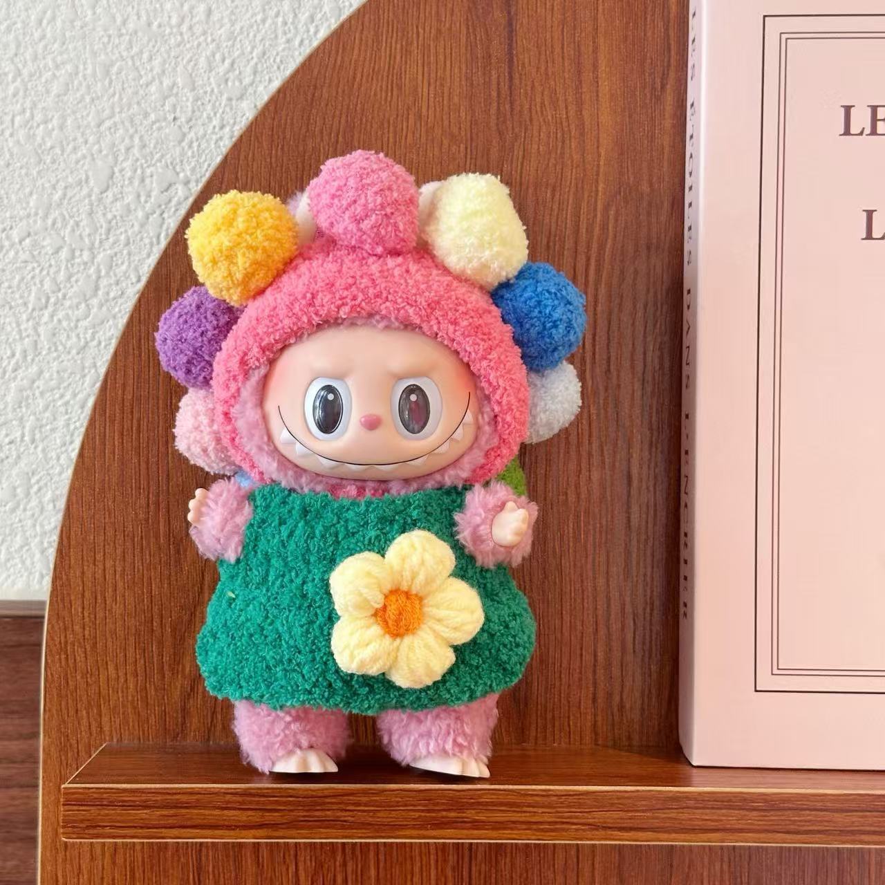 17CM Labubu baby clothes LABUBU handmade crochet clothes first generation second generation third generation can wear handmade baby clothes set
