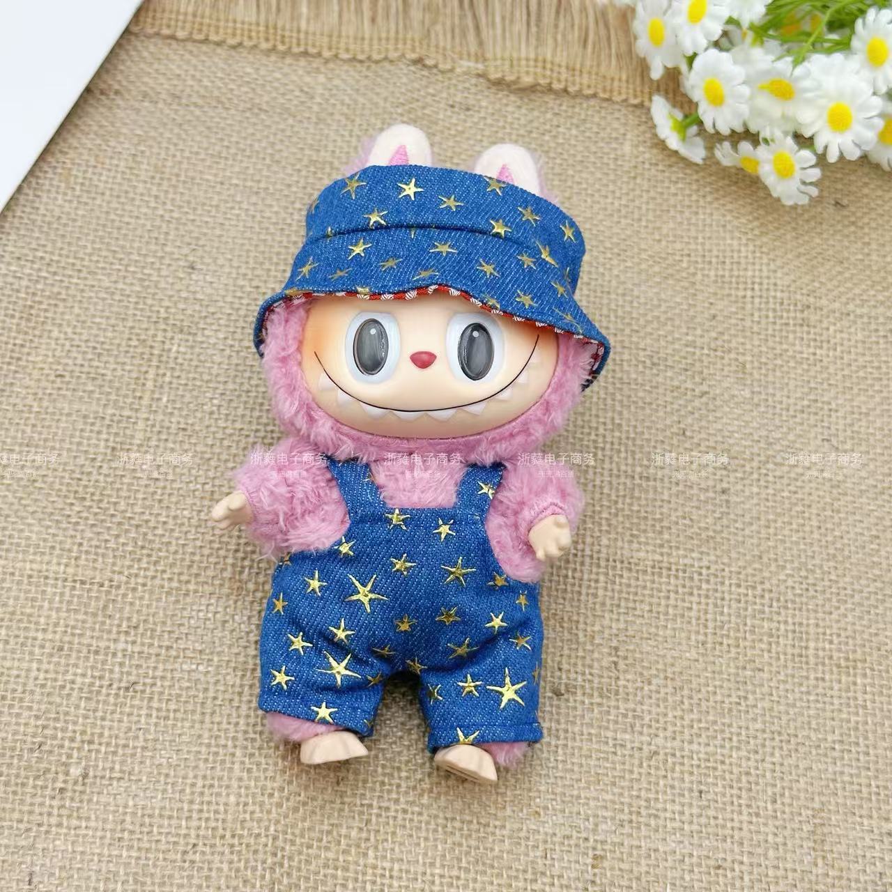 Baby clothes only  labubu clothes bucket hat spring outing suit Labubu baby clothes for